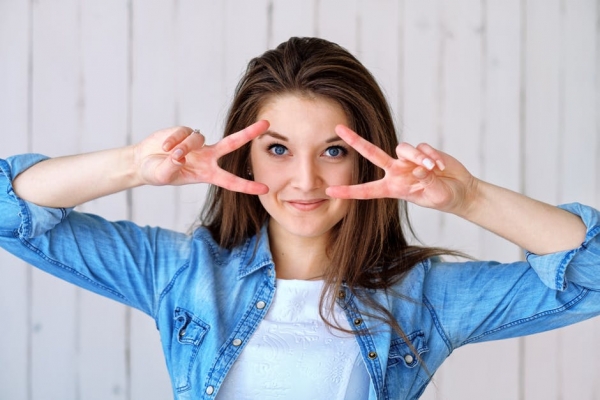 Woman Raising Her Hands