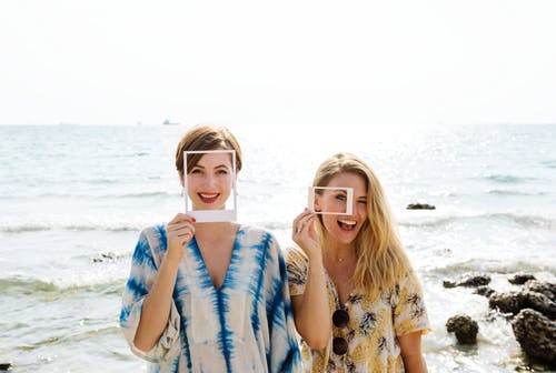 Two Women Posing for Photo