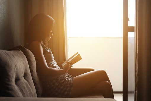 Reading, Woman, Girl, Book, Person