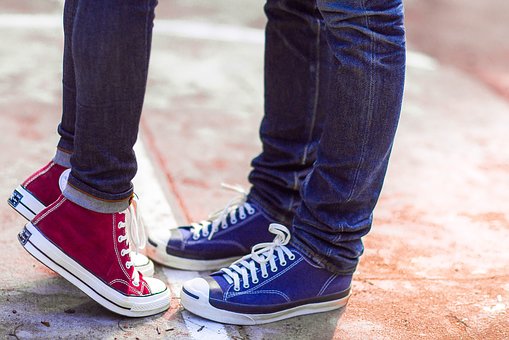 Converse, Couple, Love, Lover, Sneaker